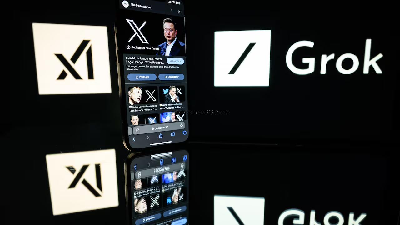 马来西亚/印尼封锁Grok的CBC新闻视觉（多平台logo叠加，反映国际禁令和区域反应）